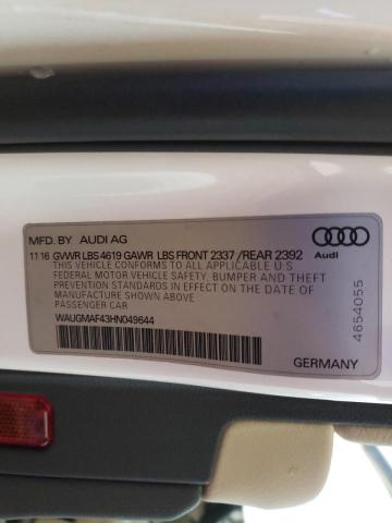 2017 AUDI A4 ULTRA P WAUGMAF43HN049644