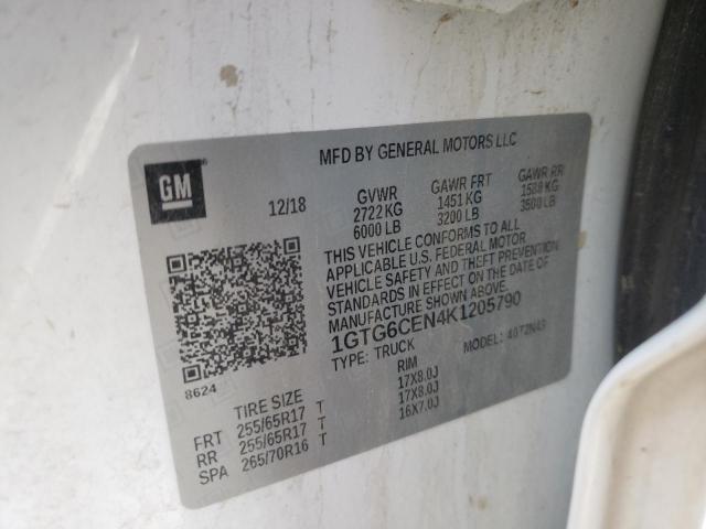 2019 GMC CANYON SLE 1GTG6CEN4K1205790