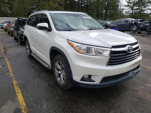 VIN 5TDKKRFH9ES007358 2014 Toyota Highlander, Xle no.1