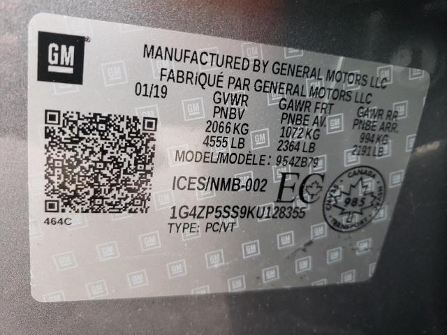 2019 BUICK LACROSSE E 1G4ZP5SS9KU128355
