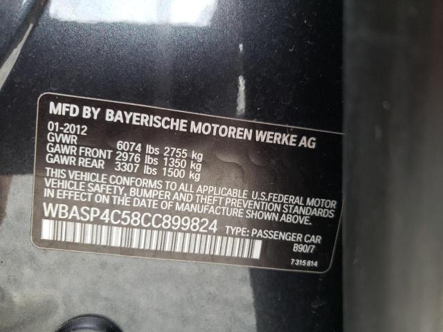 2012 BMW 550 XIGT WBASP4C58CC899824