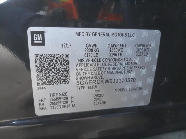 2018 BUICK ENCLAVE PR 5GAERCKW6JJ170570