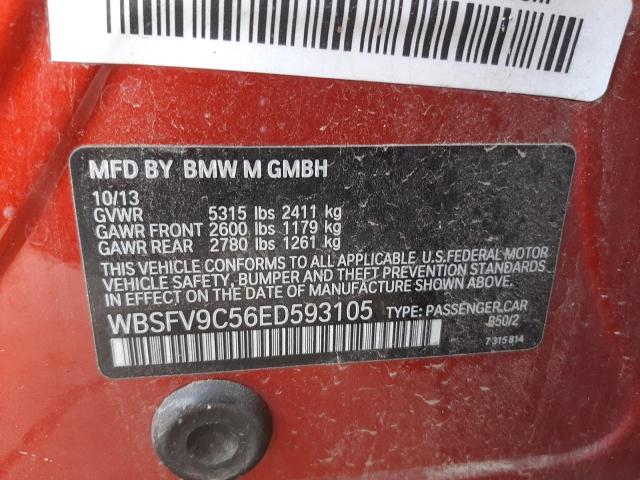 2014 BMW M5 WBSFV9C56ED593105