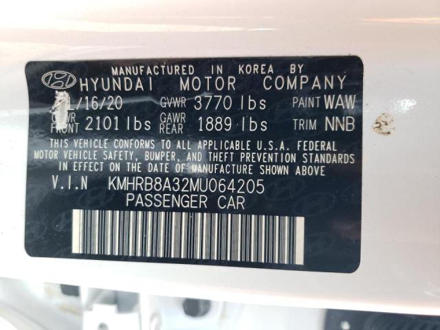 2021 HYUNDAI VENUE SE KMHRB8A32MU064205