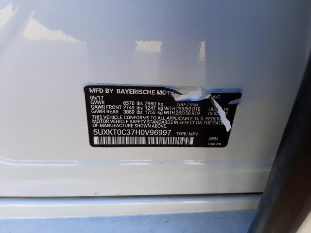 2017 BMW X5 XDR40E 5UXKT0C37H0V96997