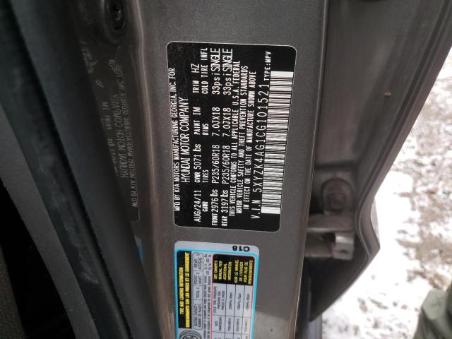 2012 HYUNDAI SANTA FE 5XYZK4AG1CG101521