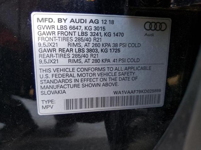 VIN WA1VAAF79KD025899 2019 Audi Q7, Prestige no.10