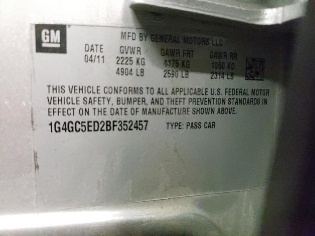 2011 BUICK LACROSSE C 1G4GC5ED2BF352457