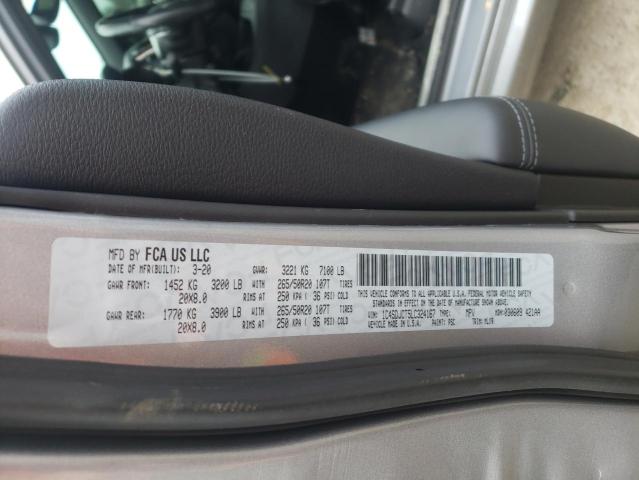 2020 DODGE DURANGO R/ 1C4SDJCT5LC324167