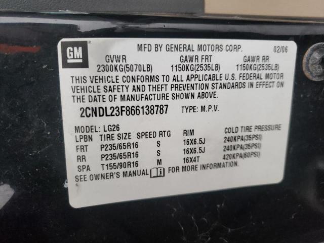 2CNDL23F866138787 Chevrolet Equinox Ls 2006. Фото: 9