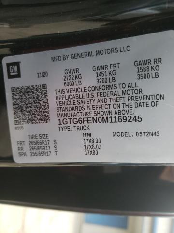 2021 GMC CANYON AT4 1GTG6FEN0M1169245