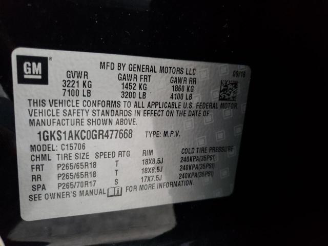 2016 GMC YUKON SLE 1GKS1AKC0GR477668
