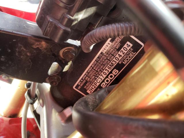 2006 HONDA CBR600 RR JH2PC37036M304204