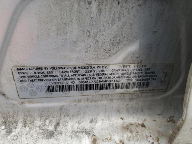 2010 VOLKSWAGEN JETTA LIMI 3VWAZ7AJ8AM087152