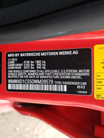 2013 MINI COOPER COU WMWXD1C55DWM28579