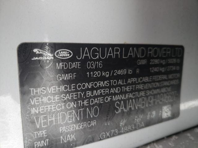 2017 JAGUAR XE FIRST E SAJAN4BV9HA946627