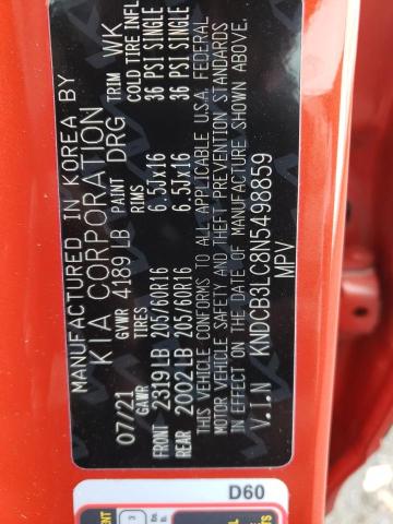 2022 KIA NIRO LX KNDCB3LC8N5498859
