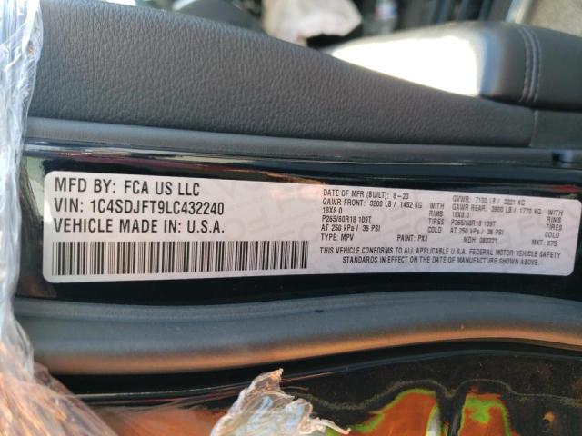 2020 DODGE DURANGO SS 1C4SDJFT9LC432240