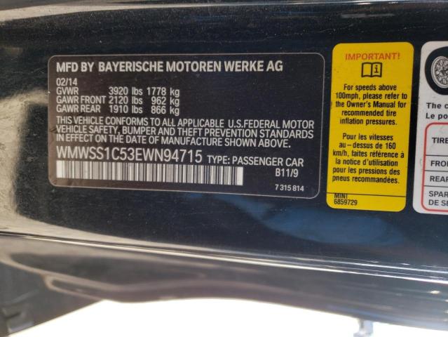 2014 MINI COOPER PAC WMWSS1C53EWN94715