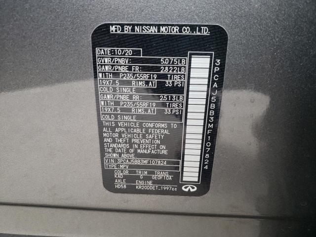 2021 INFINITI QX50 LUXE 3PCAJ5BB3MF107824