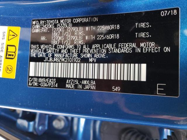 2019 LEXUS NX 300H JTJBJRBZ9K2101922