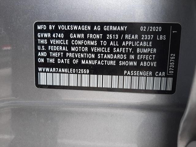 2020 VOLKSWAGEN ARTEON SE WVWAR7AN6LE012559