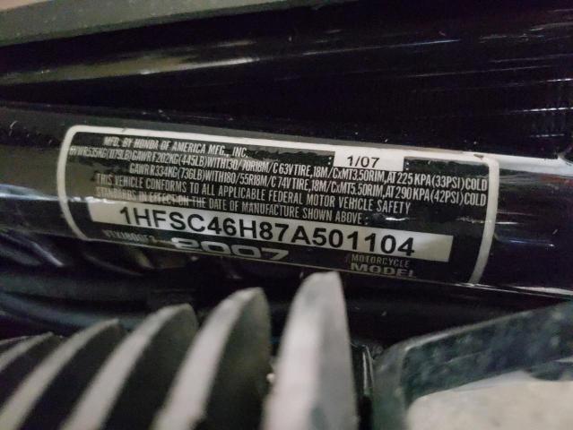 2007 HONDA VTX1800 F3 1HFSC46H87A501104