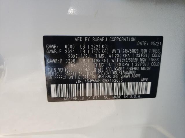 2021 SUBARU ASCENT TOU 4S4WMARD3M3453085