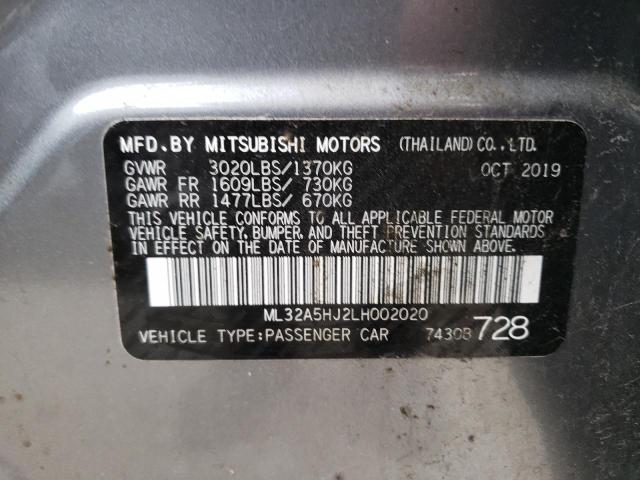 2020 MITSUBISHI MIRAGE LE ML32A5HJ2LH002020