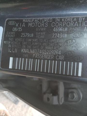 2016 KIA CADENZA LU KNALN4D74G5209264