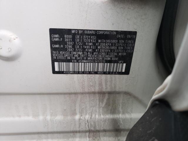 2020 SUBARU ASCENT TOU 4S4WMARDXL3417215