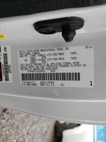 2016 TOYOTA TUNDRA SR 5TFNW5F1XGX203917