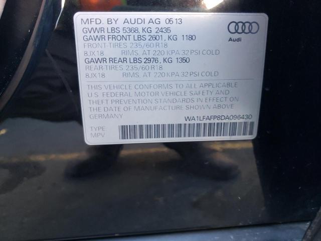 VIN WA1LFAFP8DA096430 2013 Audi Q5, Premium Plus no.10