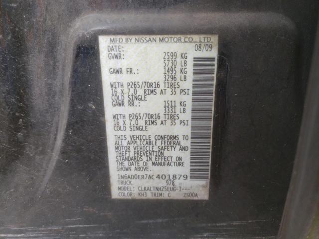 2010 NISSAN FRONTIER C 1N6AD0ER7AC401879