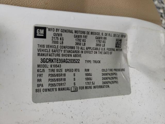 2010 CHEVROLET SILVERADO - 3GCRKTE39AG203522