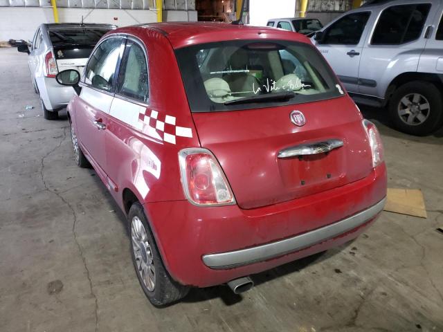 2012 FIAT 500 LOUNGE 3C3CFFCR7CT270525