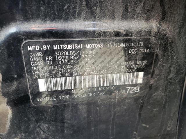 2015 MITSUBISHI MIRAGE DE ML32A3HJ4FH037490
