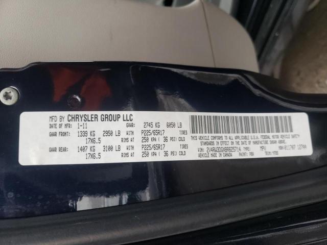 2011 VOLKSWAGEN ROUTAN SE 2V4RW3DGXBR625714