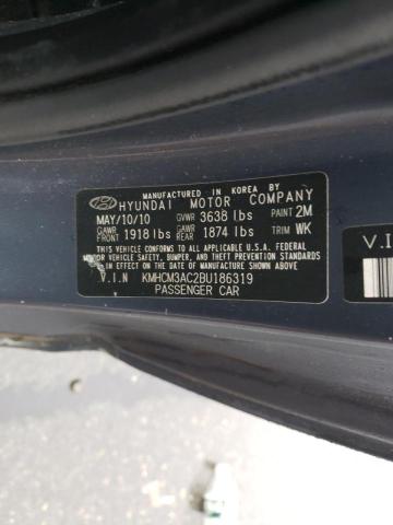 2011 HYUNDAI ACCENT GL KMHCM3AC2BU186319