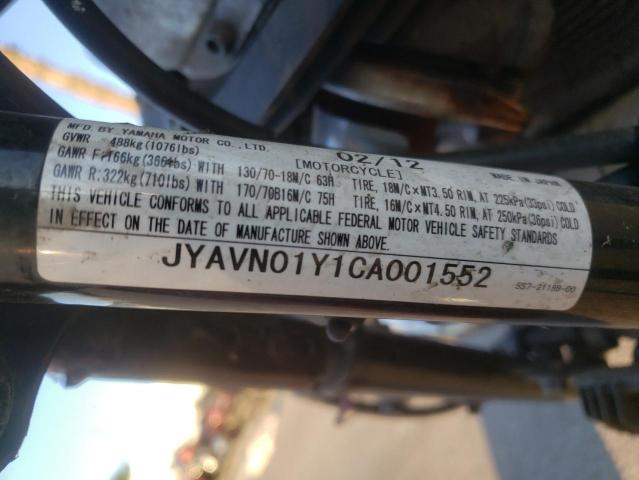 2012 YAMAHA XVS950 AC JYAVN01Y1CA001552
