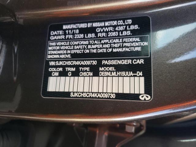 2019 INFINITI QX30 LUXE SJKCH5CR4KA009730