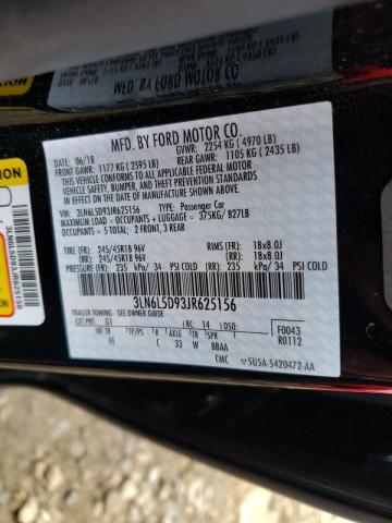 2018 LINCOLN MKZ SELECT 3LN6L5D93JR625156