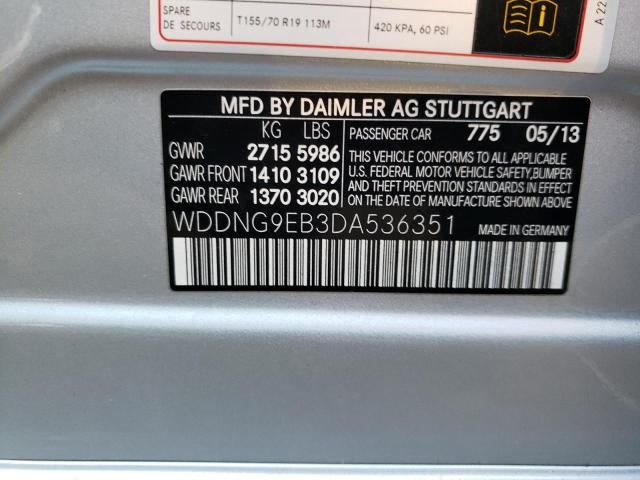 VIN WDDNG9EB3DA536351 2013 Mercedes-Benz S-Class, 5... no.10