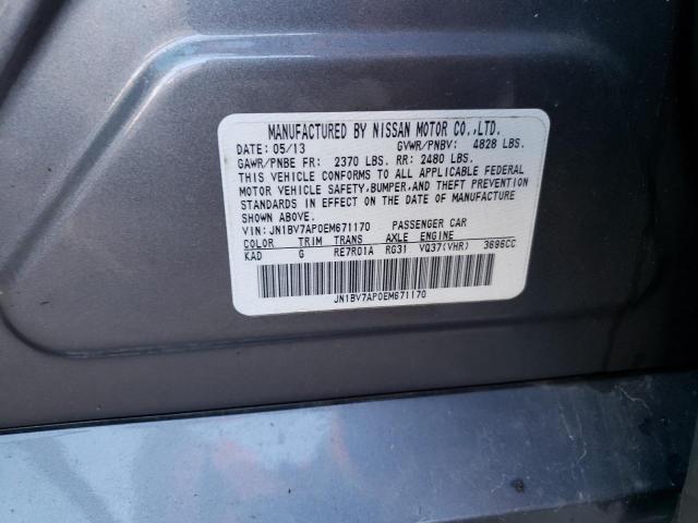 2014 INFINITI Q50 BASE/P JN1BV7AP0EM671170