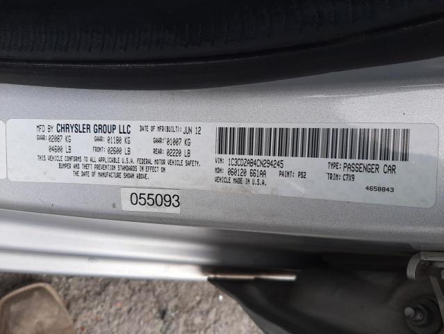 2012 DODGE AVENGER SE 1C3CDZAB4CN294245