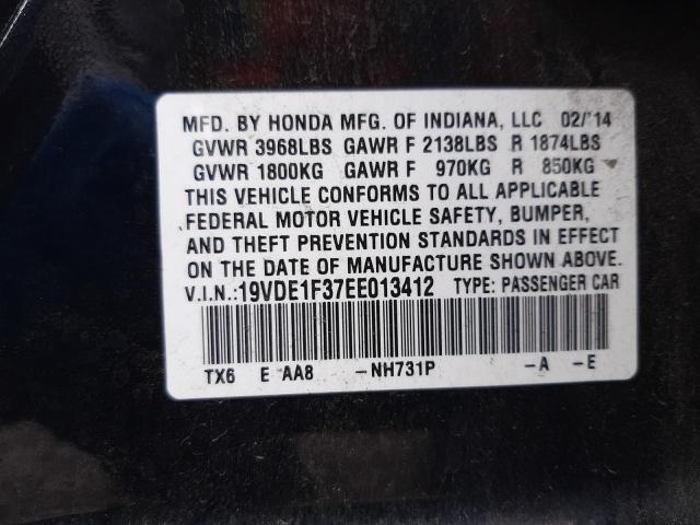 2014 ACURA ILX 20 19VDE1F37EE013412