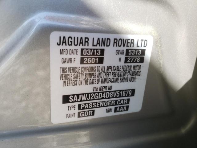 2013 JAGUAR XJL PORTFO SAJWJ2GD4D8V51679