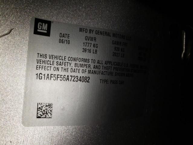 2010 CHEVROLET COBALT 2LT 1G1AF5F56A7234082