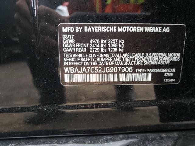 2018 BMW 530 XI WBAJA7C52JG907906