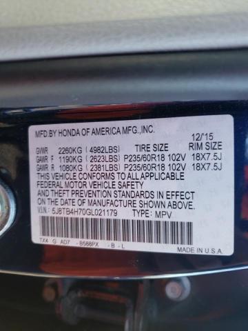 2016 ACURA RDX ADVANC 5J8TB4H70GL021179